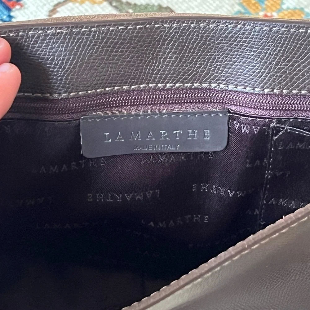 Vintage Italian Leather Shoulder Bag - Picture 3 of 6